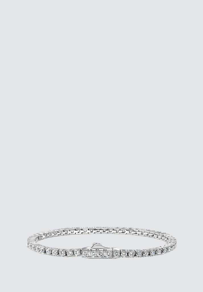 4 Carat Straight Line Tennis Bracelet