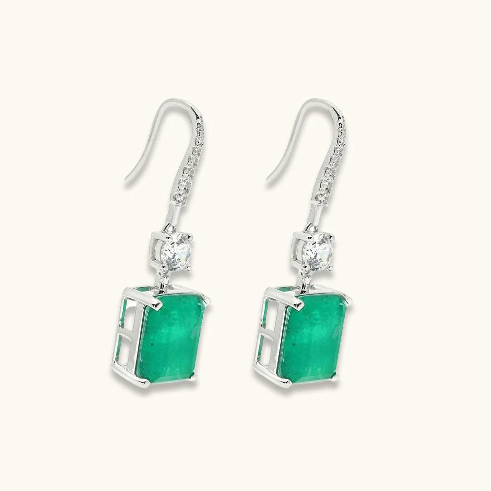 Gracie Lou Emerald Cut Statement Drops