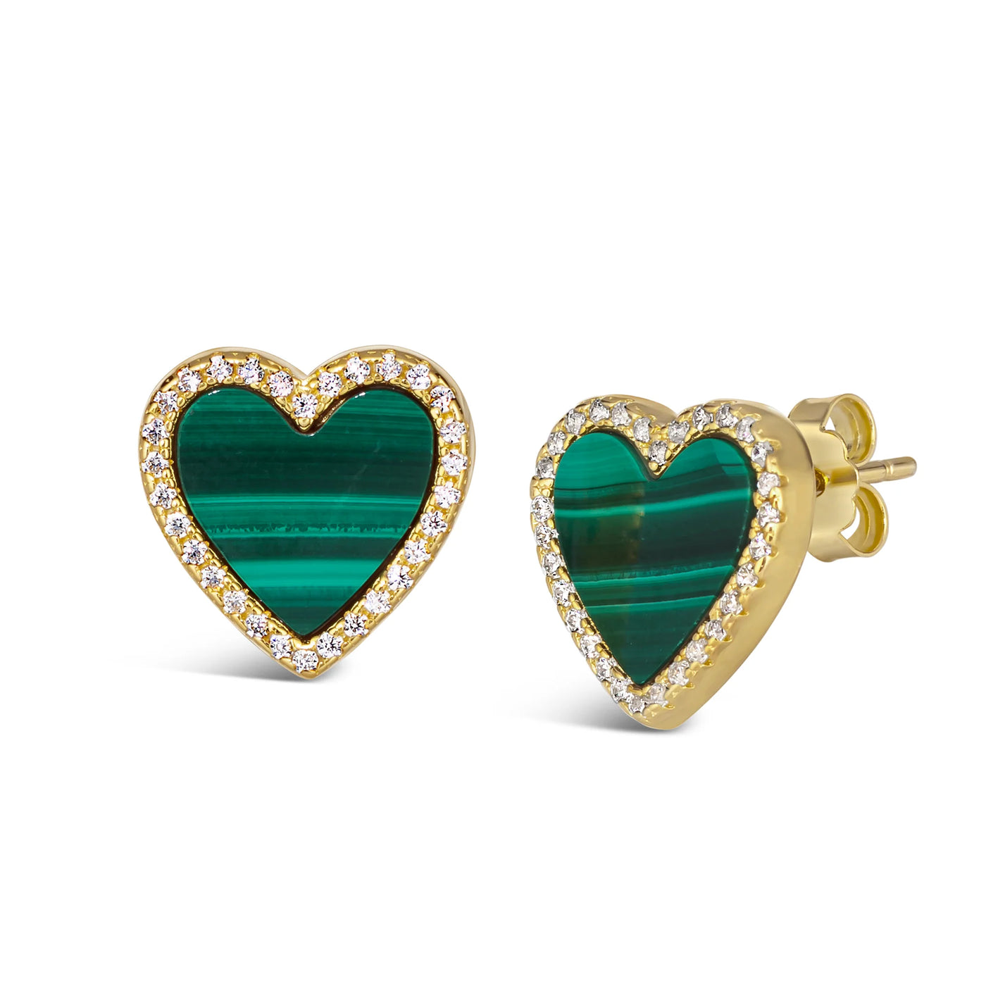 House of Cards 04 Malachite Earrings