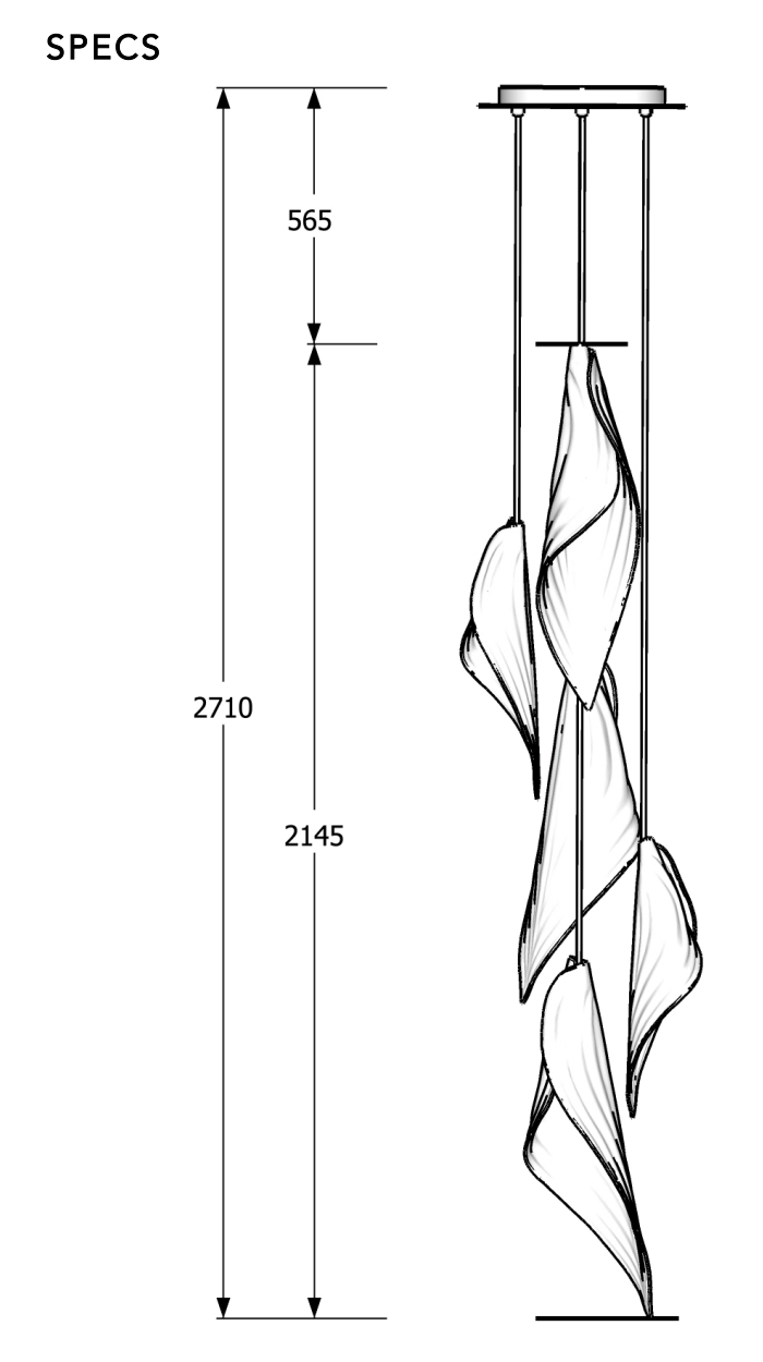 Pierced Blade Light | Cluster of 5