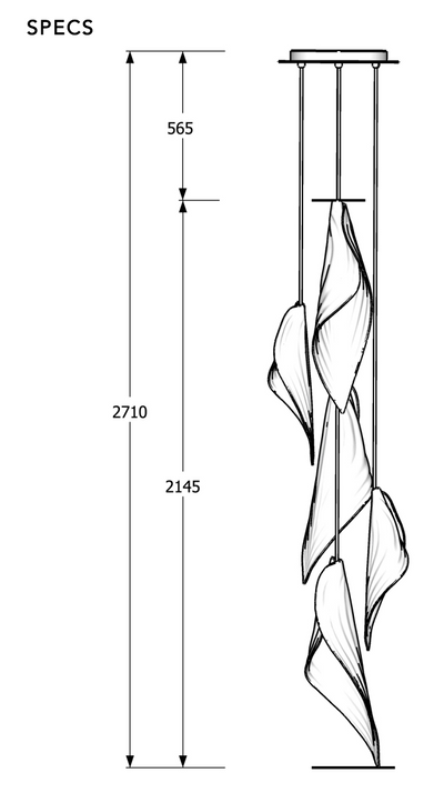 Pierced Blade Light | Cluster of 5