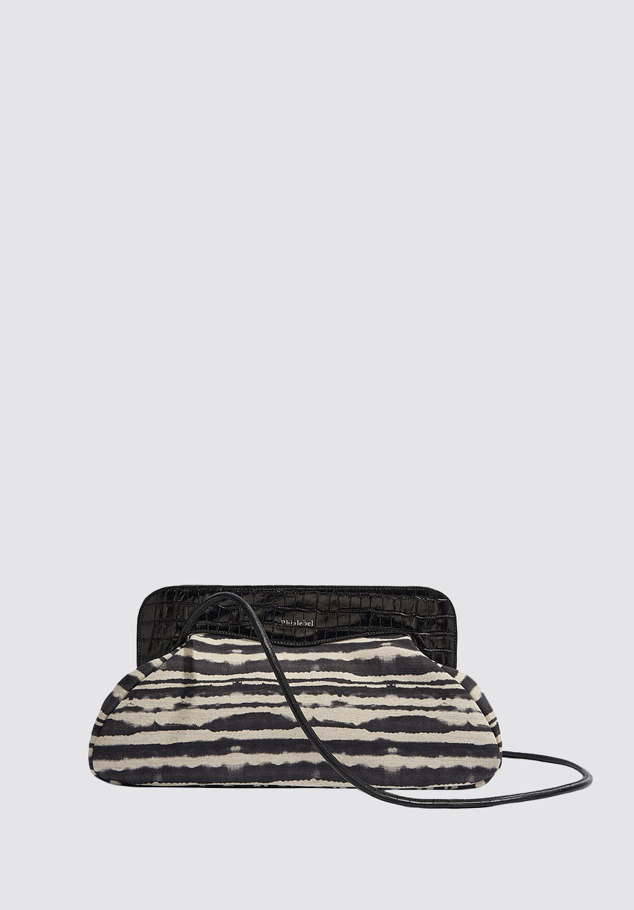 Constanza Maxi Clutch | Tie Dye Black