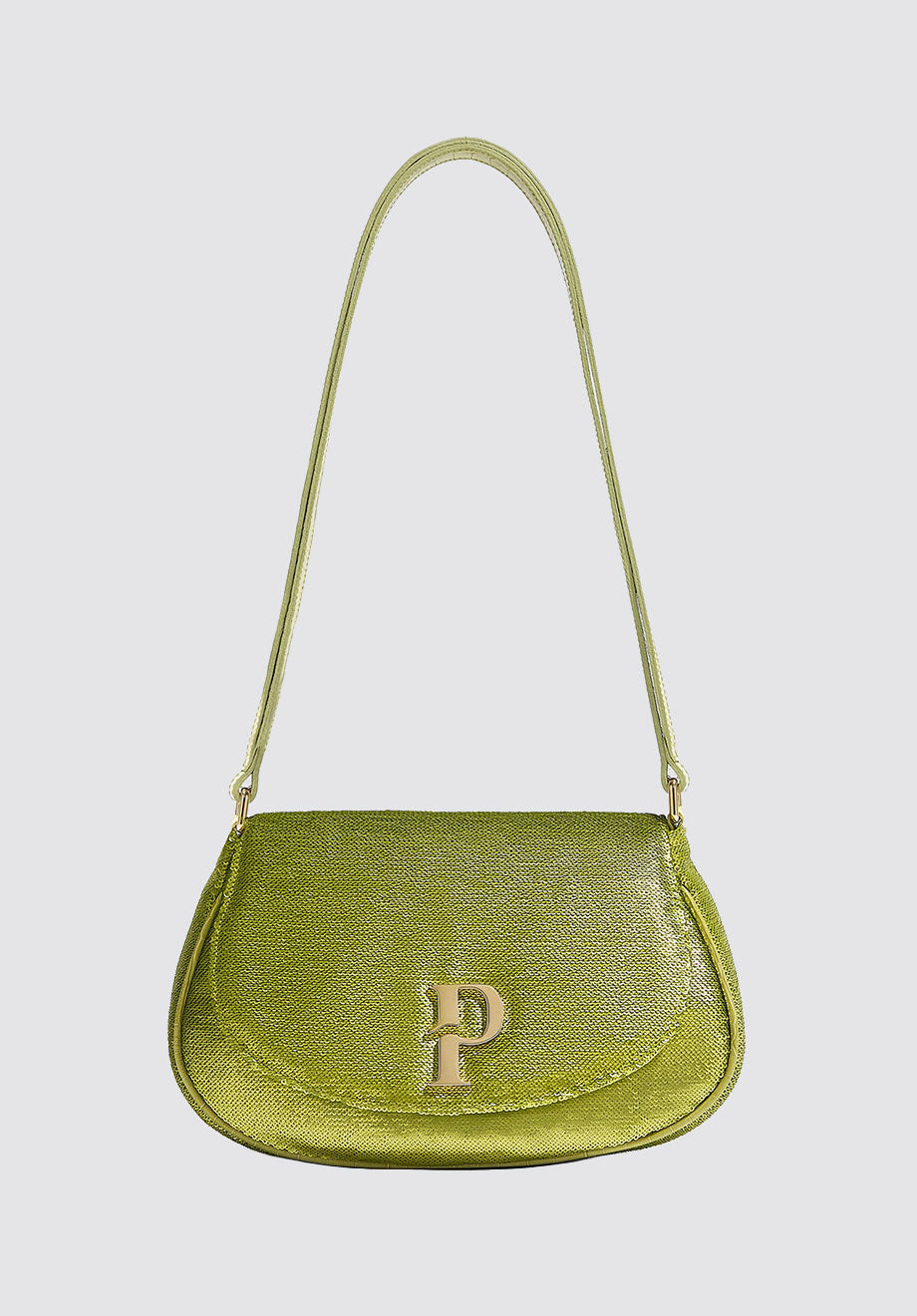 Paula Hobo Bag | Green Sequins