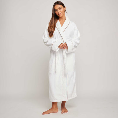 Organic Cotton Velour Robe - Womens