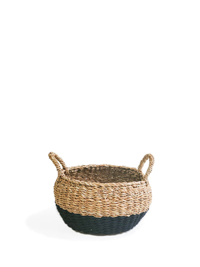 Ula Floor Basket | Black