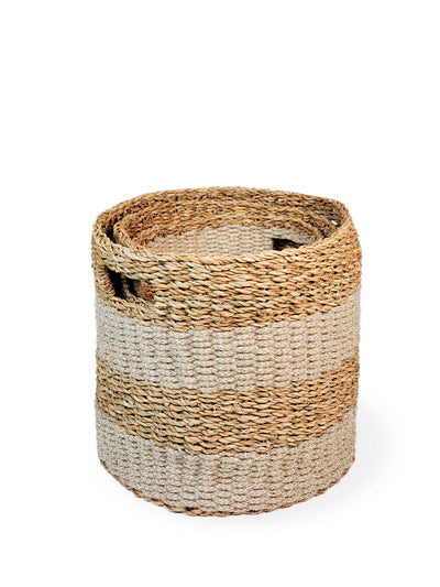 Savar Hamper Basket with Handle | Natural