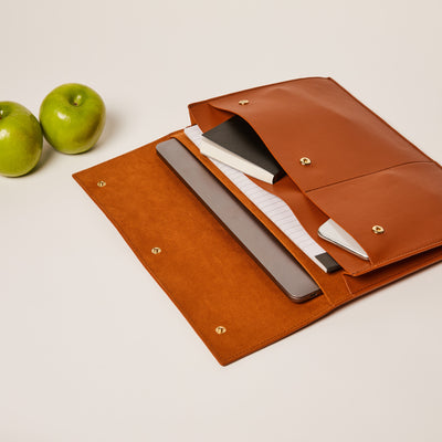 Brown Gala Tech Folio Bag