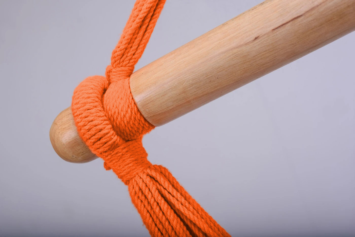 Vivid Orange Cotton Hammock Swing