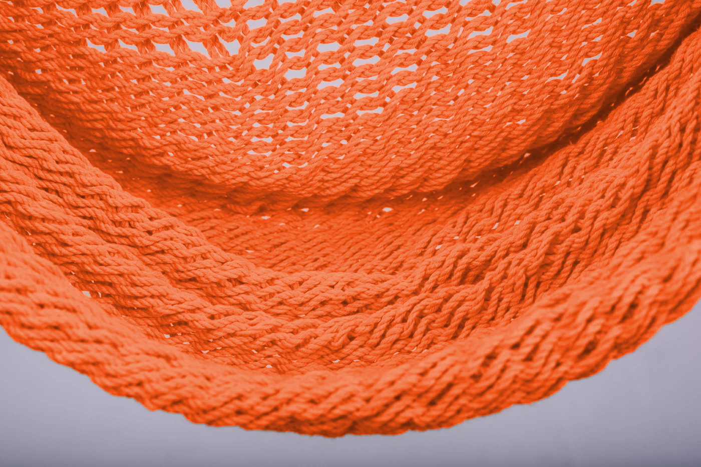 Vivid Orange Cotton Hammock Swing