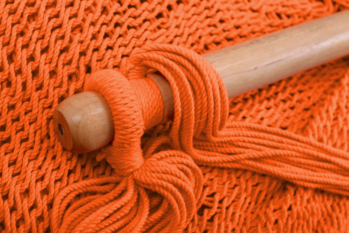 Vivid Orange Cotton Hammock Swing