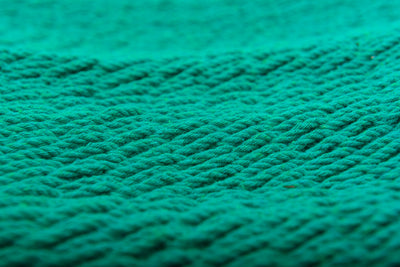 Teal Green Cotton Hammock (Wooden Bar)