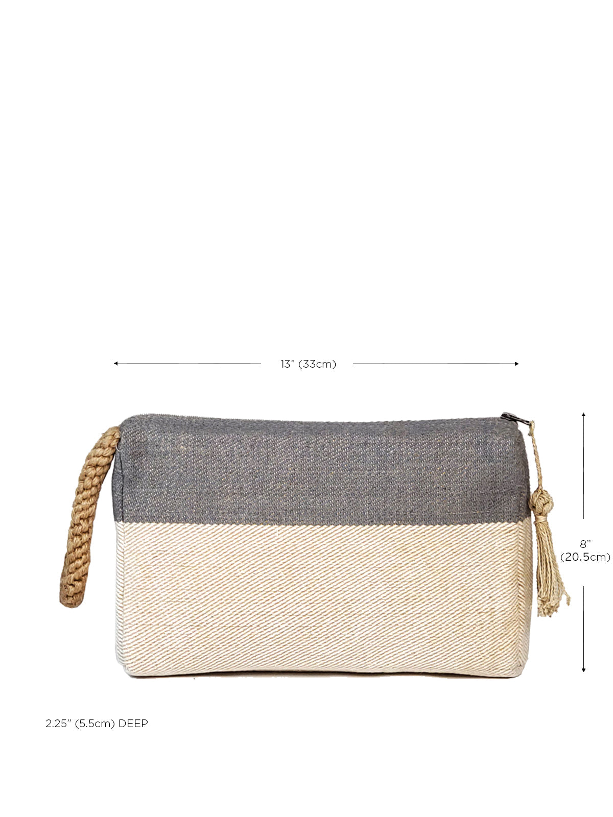 Block A Clutch | Gray