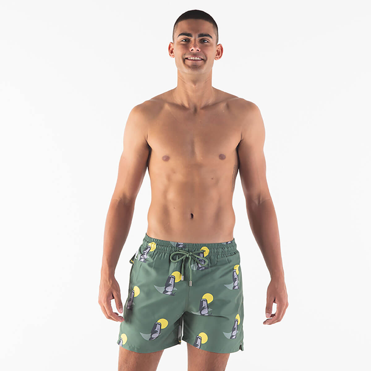 Swim Shorts - Easter Island | Army Green