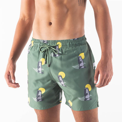 Swim Shorts - Easter Island | Army Green