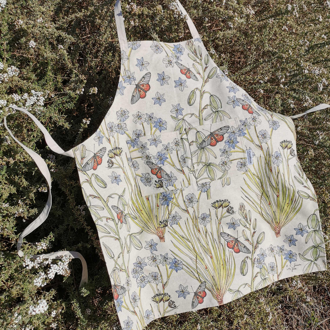 Butterfly Hemp Apron