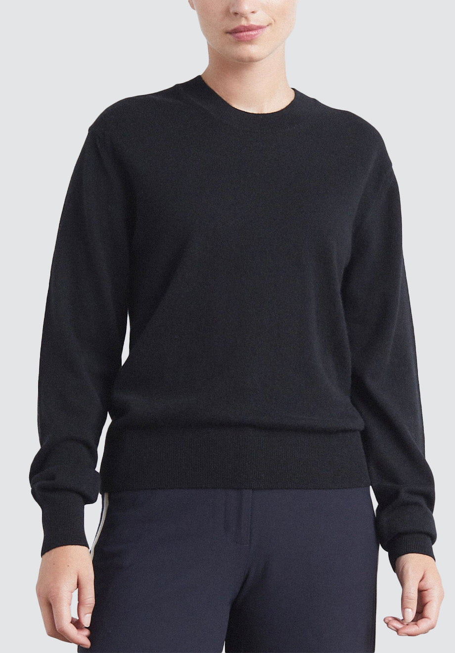 Cashmere Crew Neck Sweater | Black