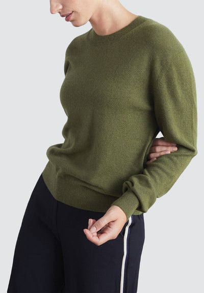 Cashmere Crew Neck Sweater | Khaki