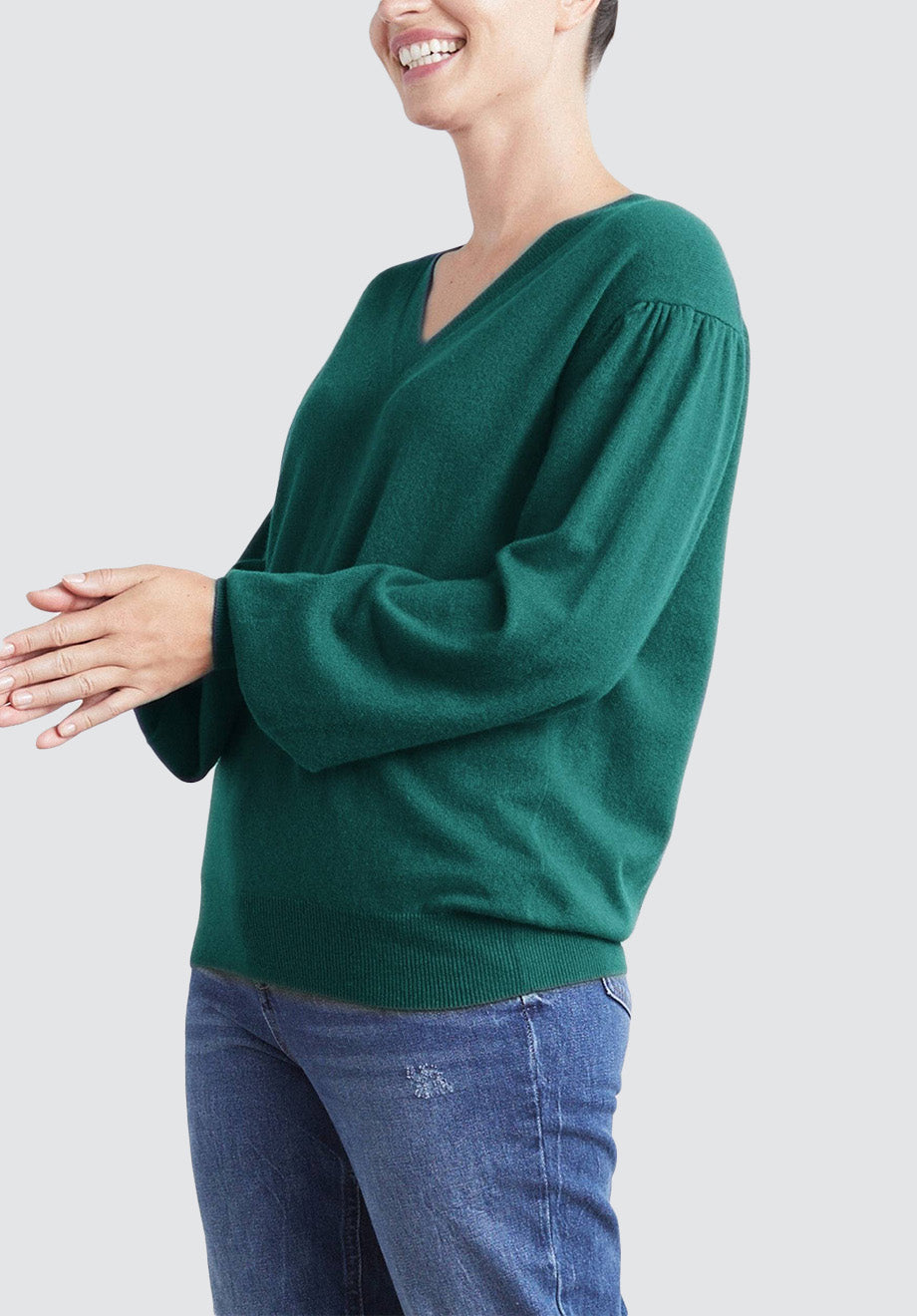 Cashmere V Neck Sweater | Dragonfly