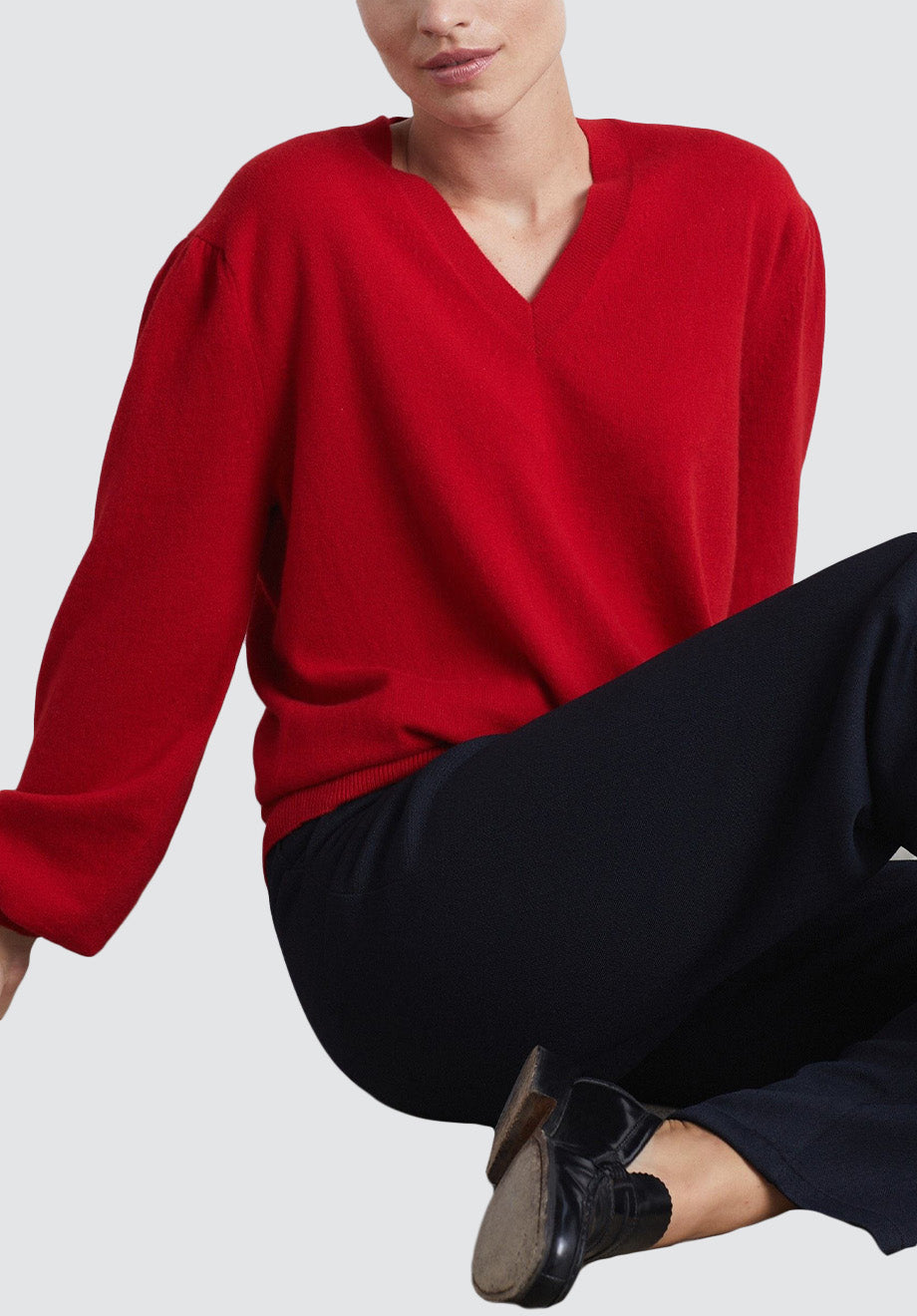 Cashmere V Neck Sweater | Postbox