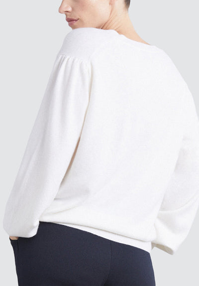 Cashmere V Neck Sweater | Snow