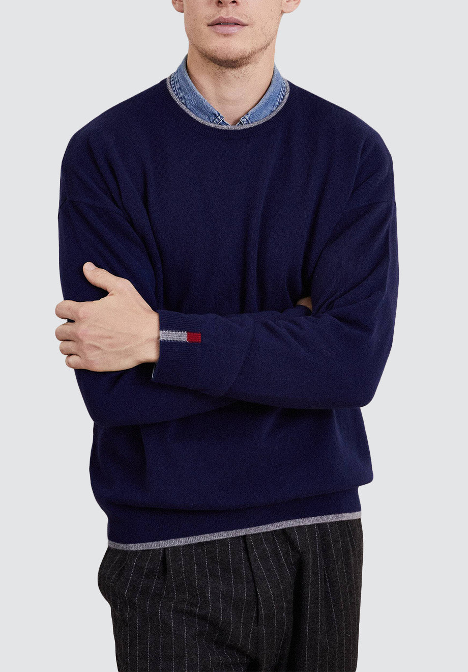 Men's Crew Neck Sweater | Midnight