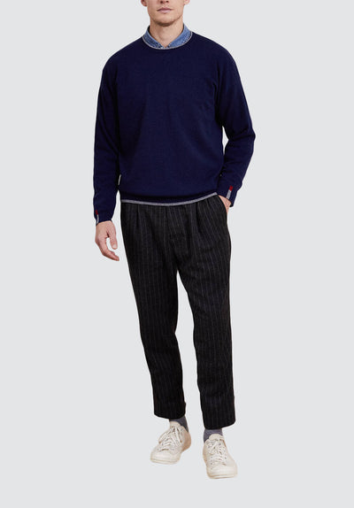 Men's Crew Neck Sweater | Midnight