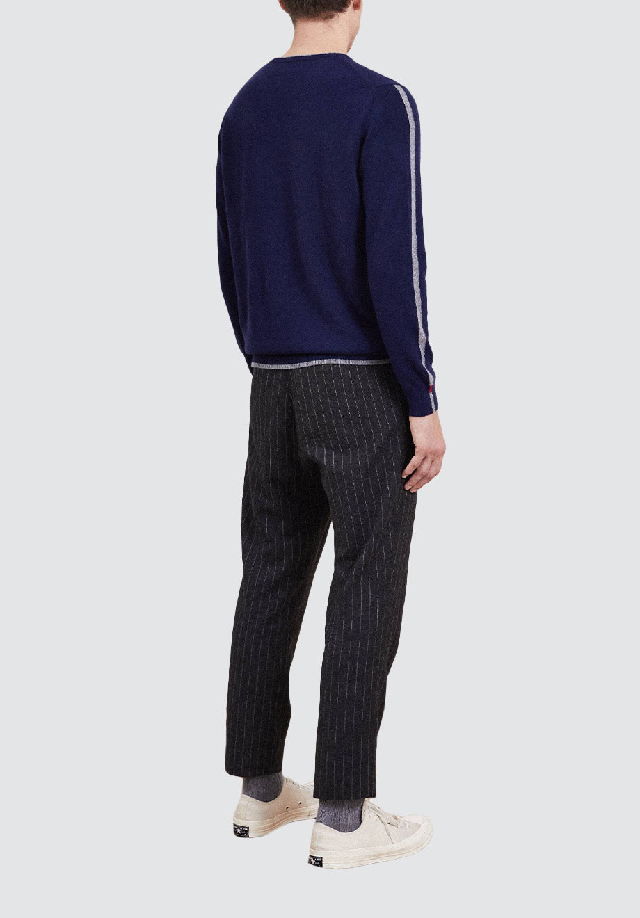 Men's V Neck Sweater | Midnight