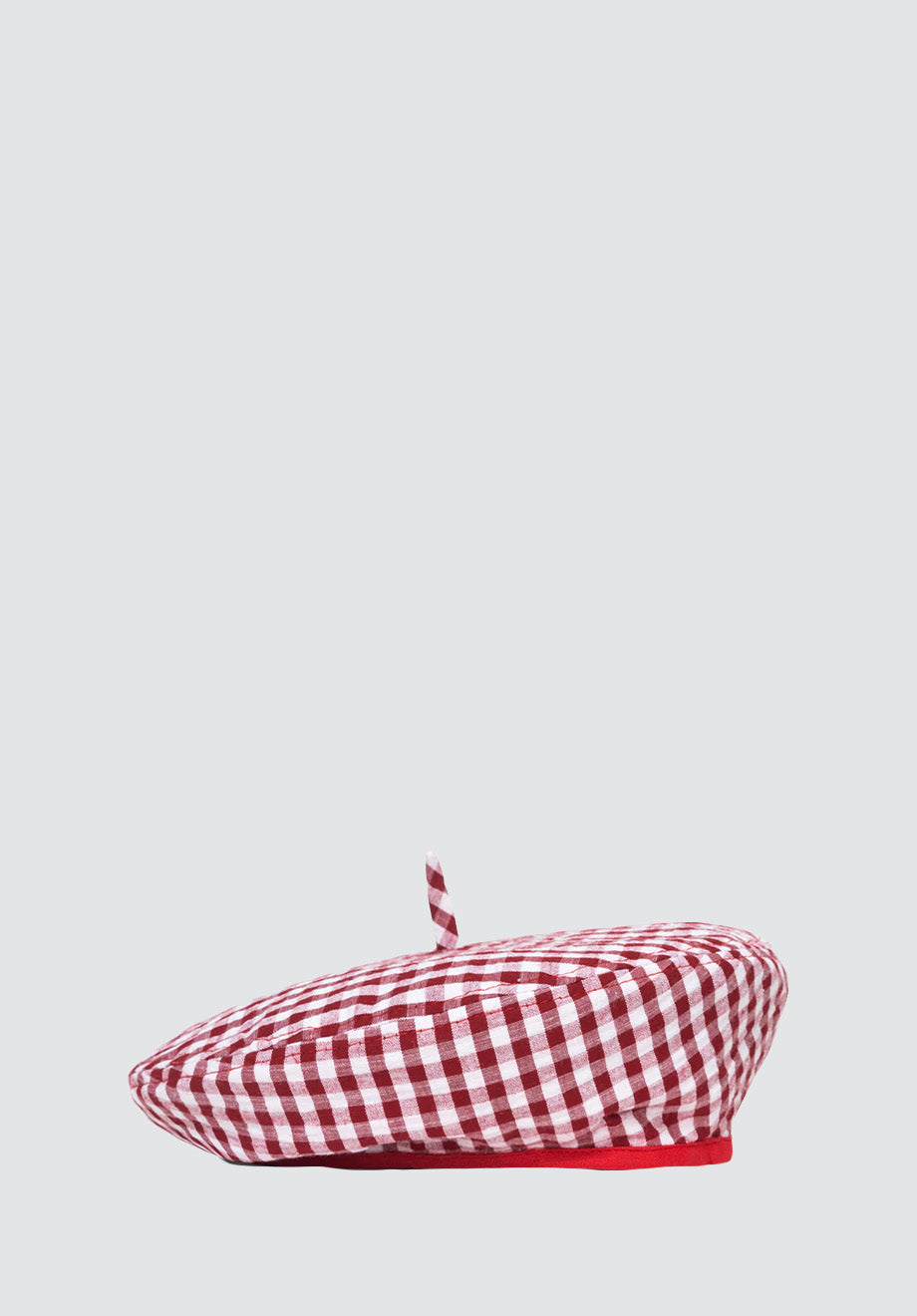 Simone Gingham Beret Hat