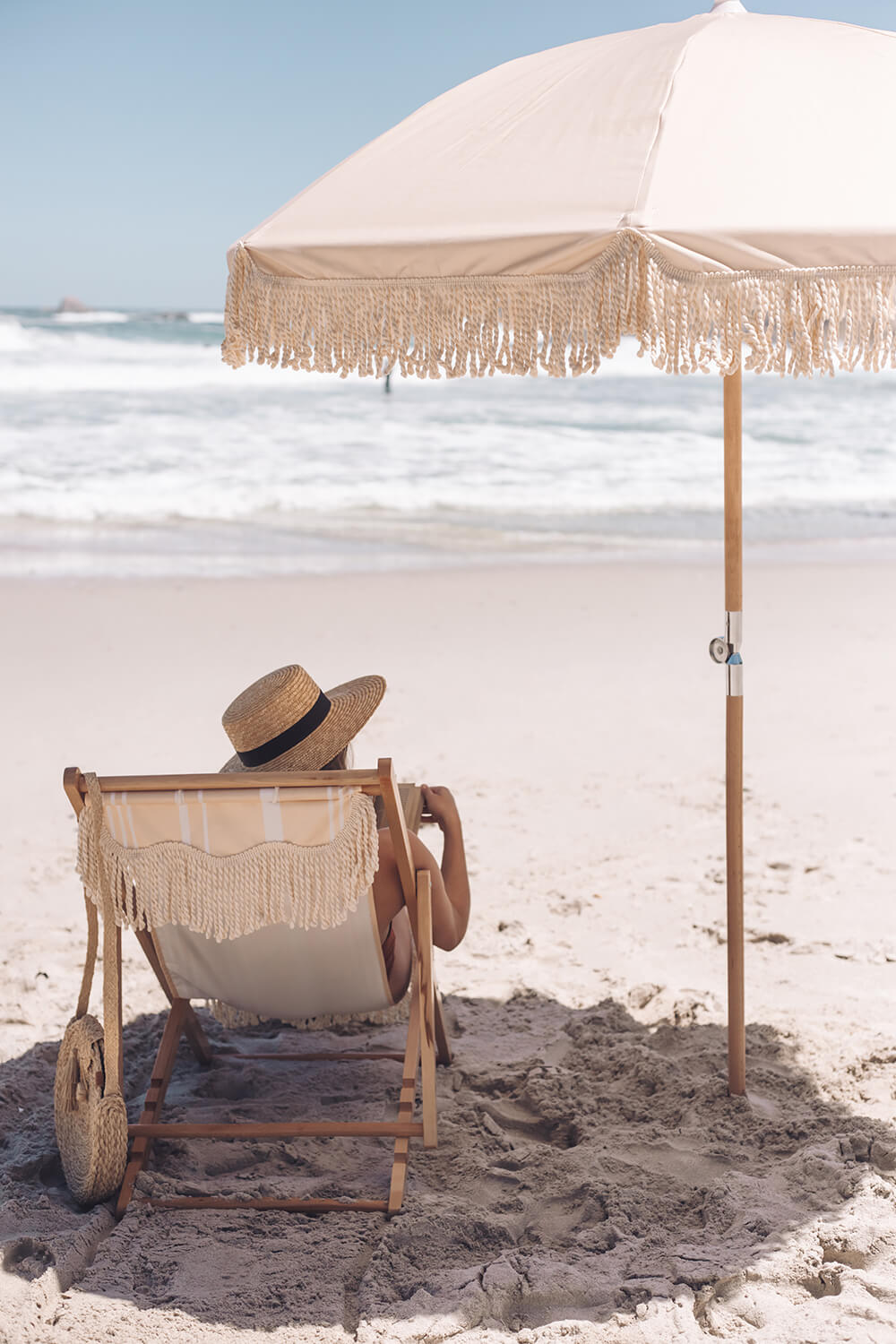 Champagne Beach Umbrella