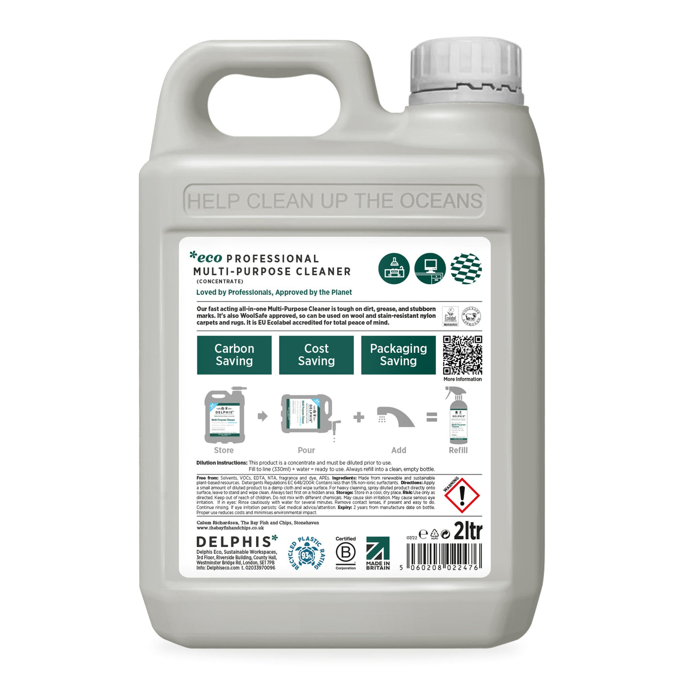 Multi-Purpose Cleaner 2Ltr Refill (Concentrate)