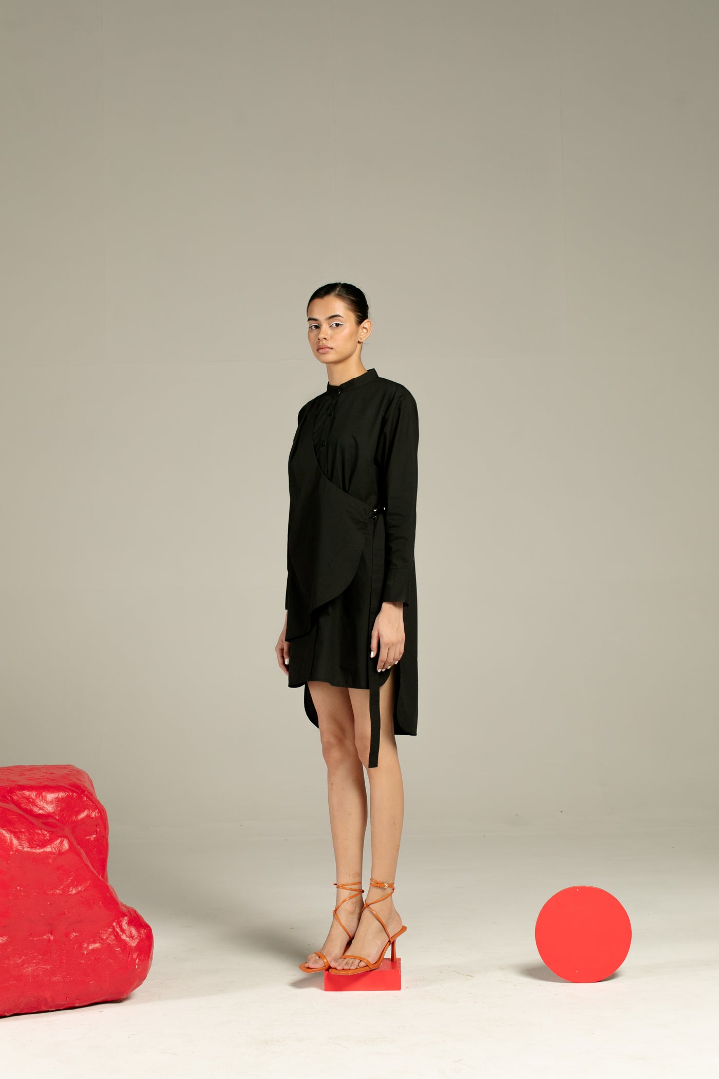 Serena Shirt Dress | Black