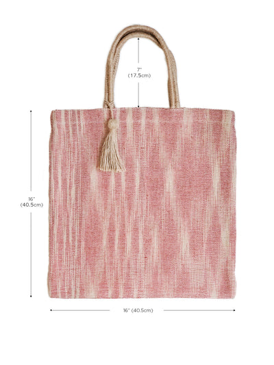 Nadi Jute Tote Bag | Red