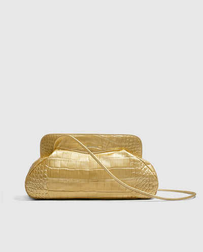 Constanza Maxi Clutch | Coco Gold