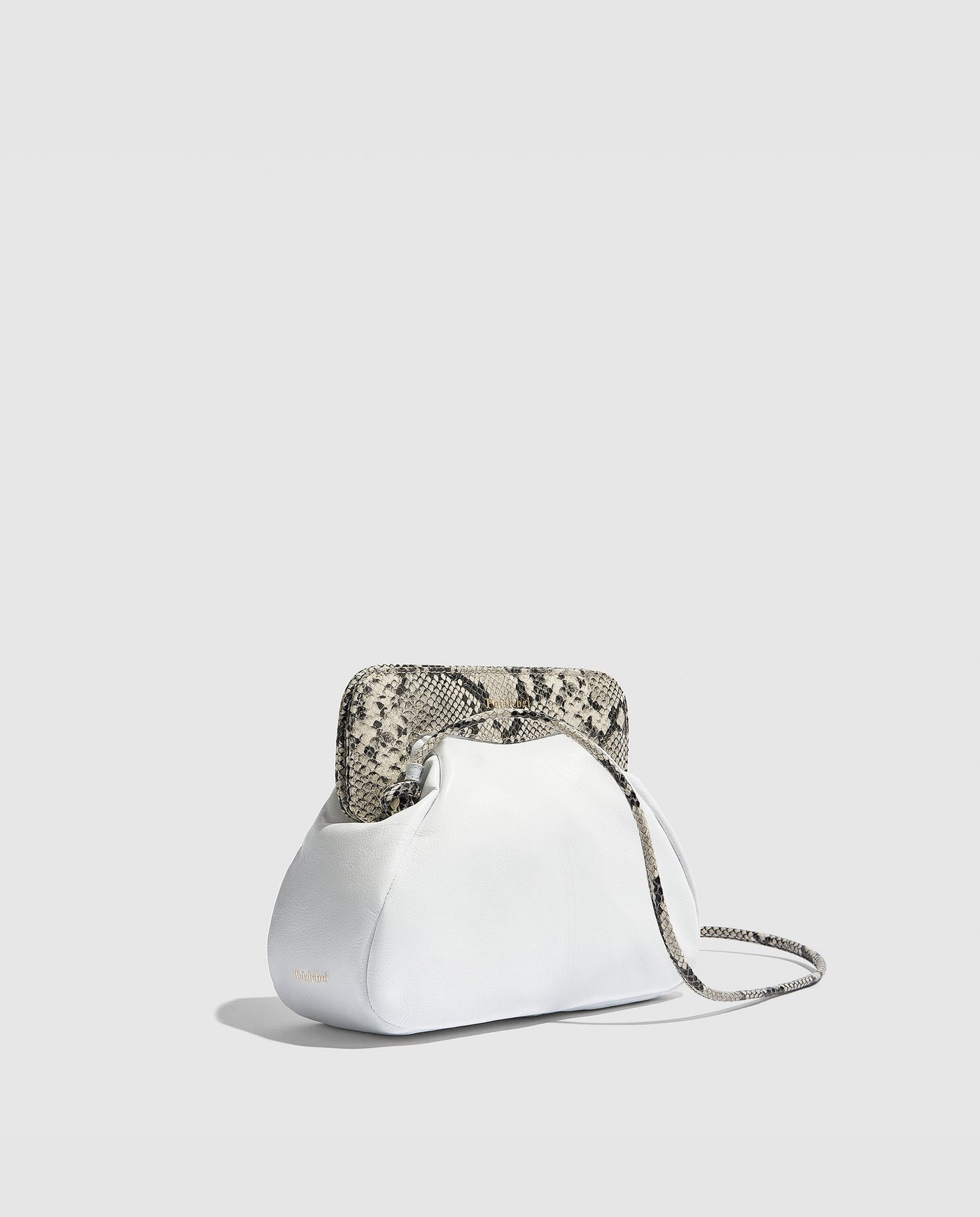 Constanza Clutch | White & Python