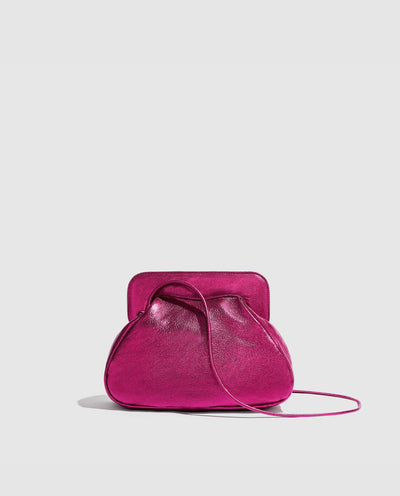 Constanza Clutch | Metallic Fucsia