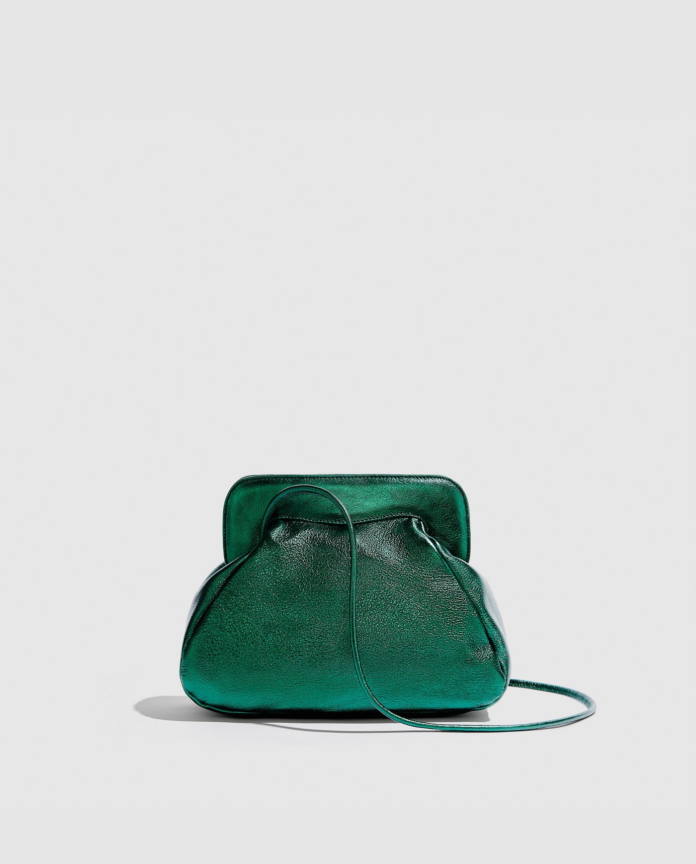 Constanza Clutch | Metallic Green