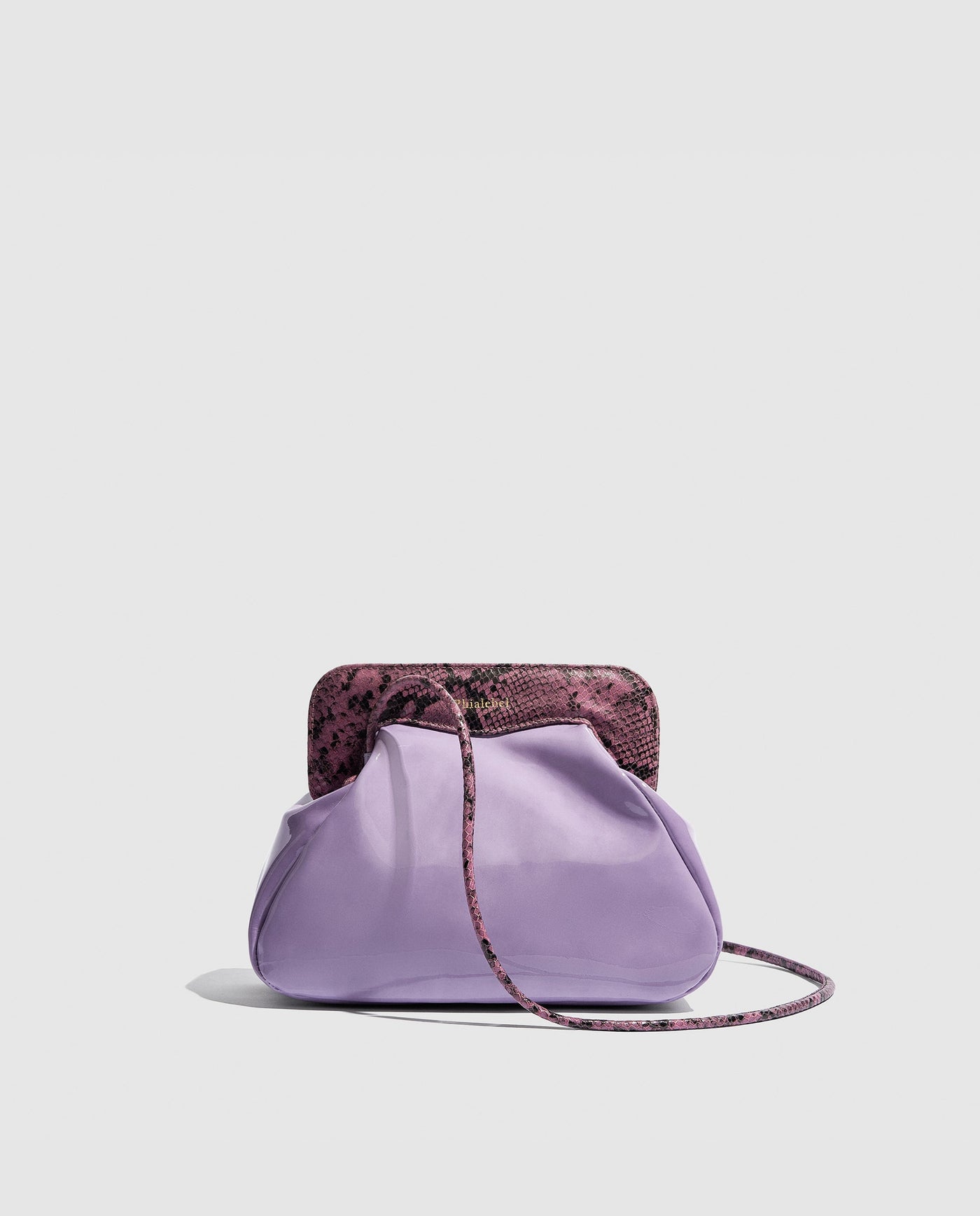 Constanza Clutch | Mauve Patent Leather