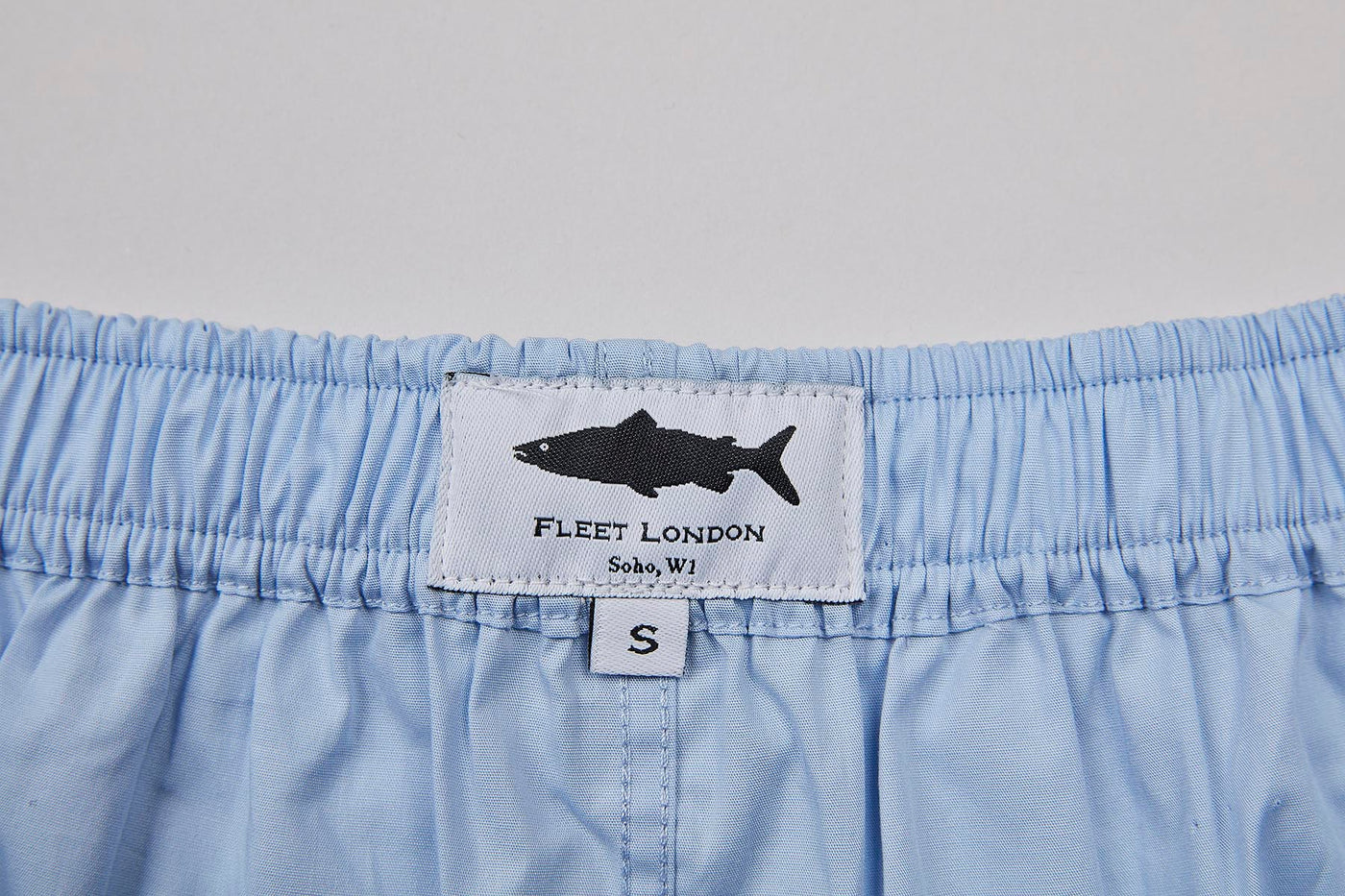 Powder Blue Cotton Boxer Shorts