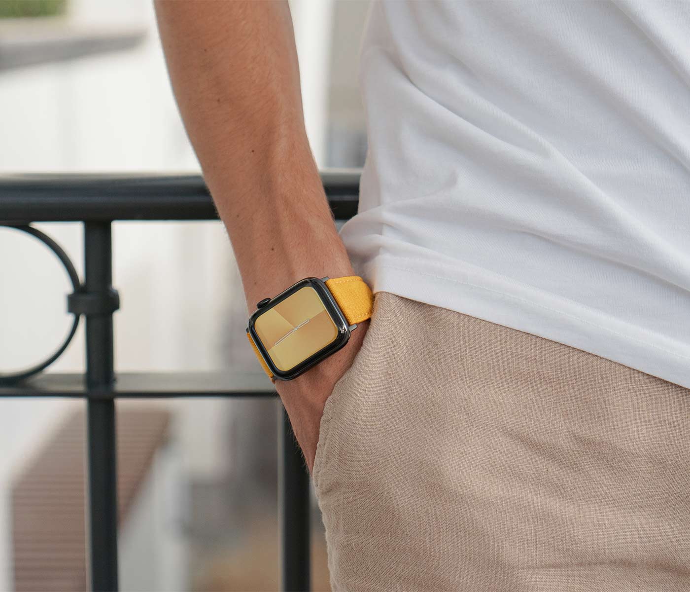 REcycled Golden Apple Watch Band