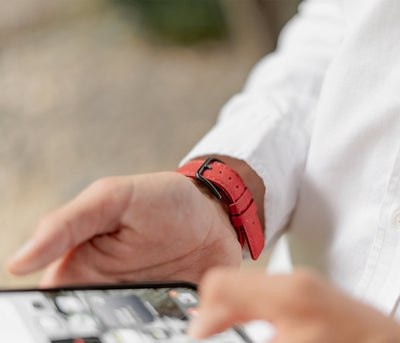 REcycled Red Apple Watch Band