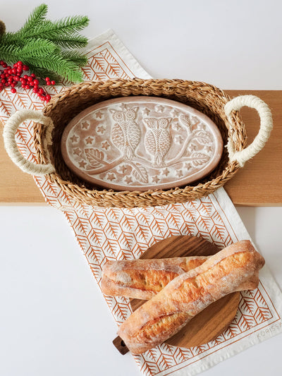 Bread Warmer & Basket | Owl Oval