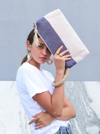 Block A Clutch | Blue