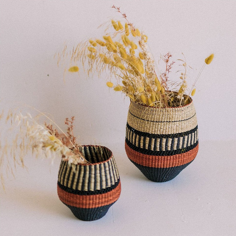 Woven Vase | Pin Stripe | Large