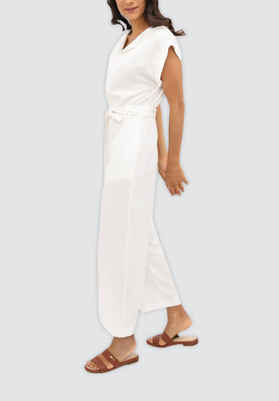 Dakar DSS - Straight Leg Jumpsuit | Porcelain