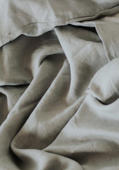 100% Linen Duvet | Stone