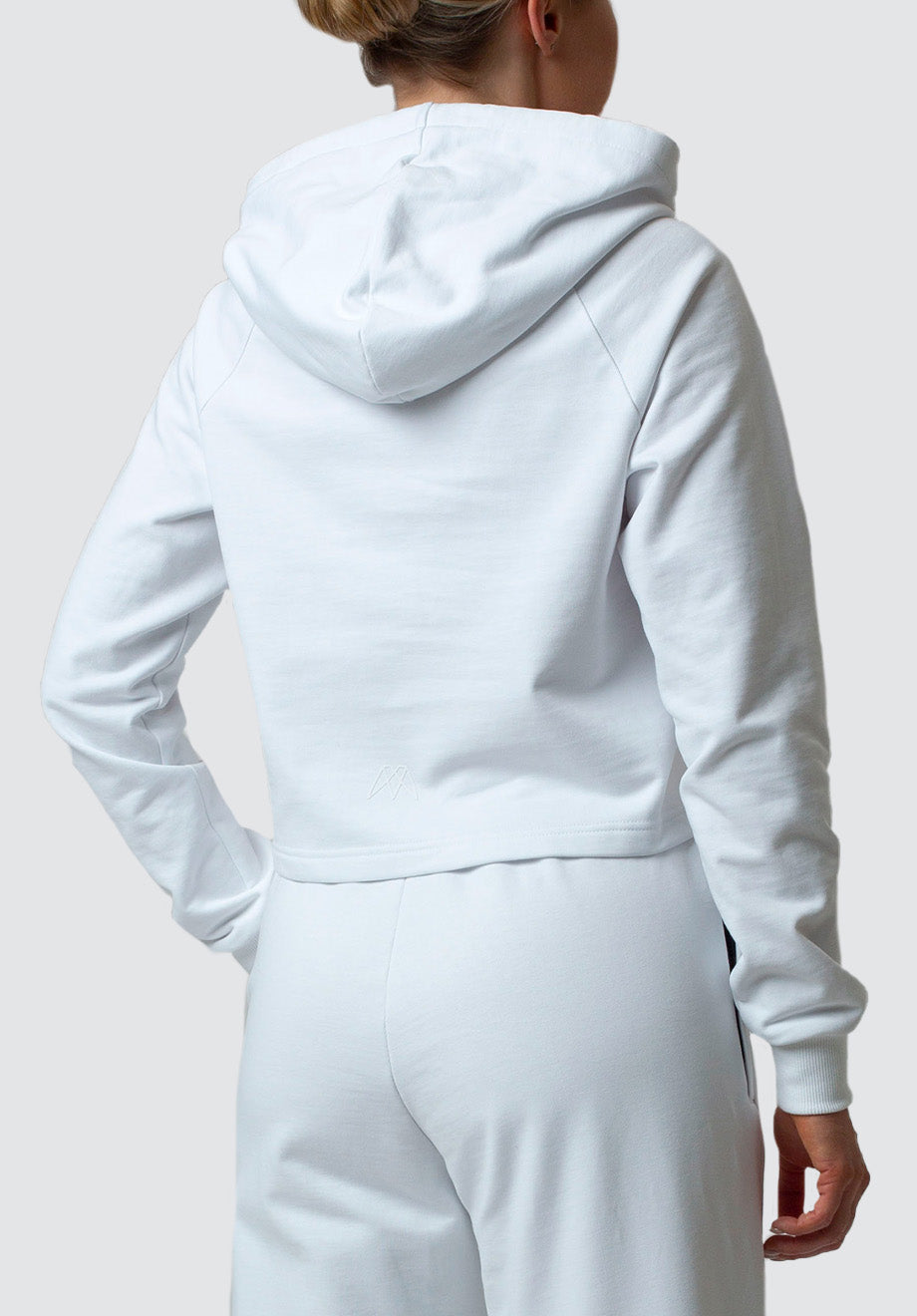 Women's Cropped Hoodie Memore | White