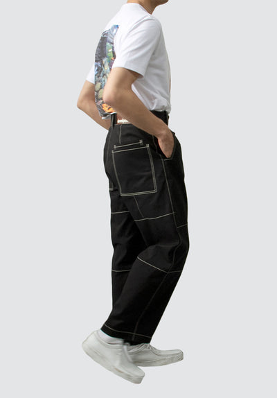 Multi-Seam Wide Leg Trouser