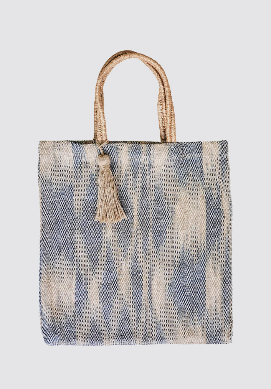 Nadi Jute Tote Bag | Blue