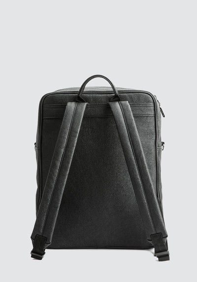 Jared | Blue Vegan Leather Men's Backpack