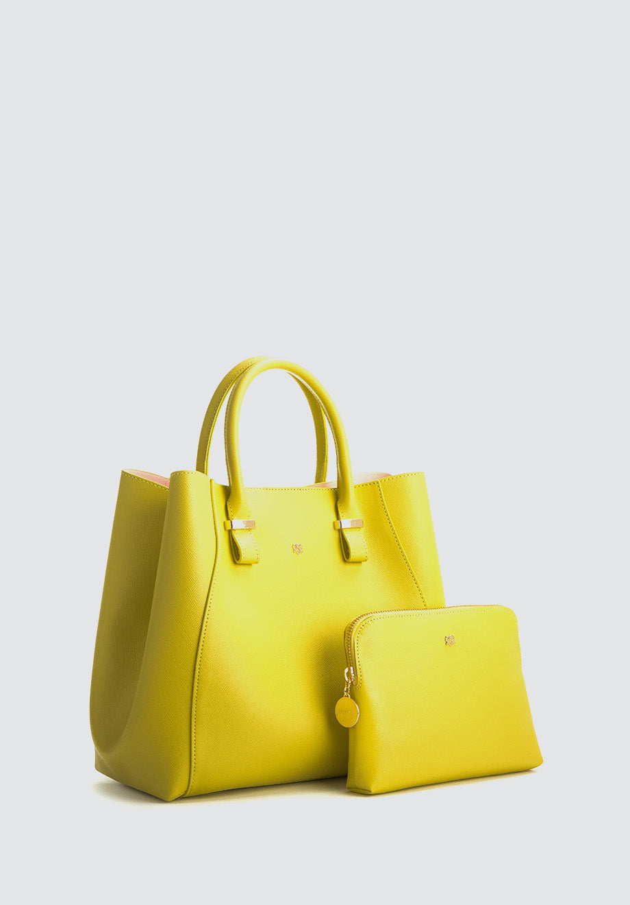 Jane | Lemon Yellow Vegan Leather Satchel